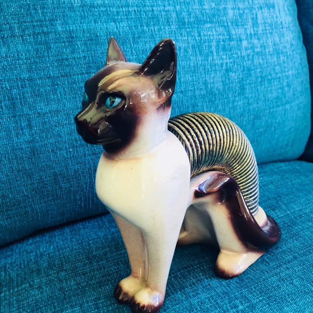 Vintage Sphinx Cat Letter Envelope Holder